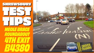 Shrewsbury Driving Test Routes - Meole Brace Roundabout Shrewsbury 4th exit towards  Copthorne B4380