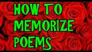 How to Memorize a Poem, Quote or Scripture