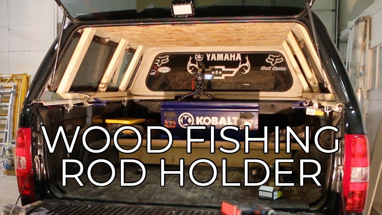 Truck Topper Fishing Rod Holder (Wood) 