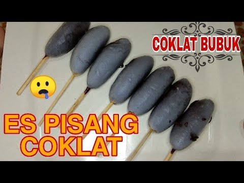 Resep Cara Membuat Es Pisang Coklat Bikin Ngiler | Coklat Bubuk - YouTube