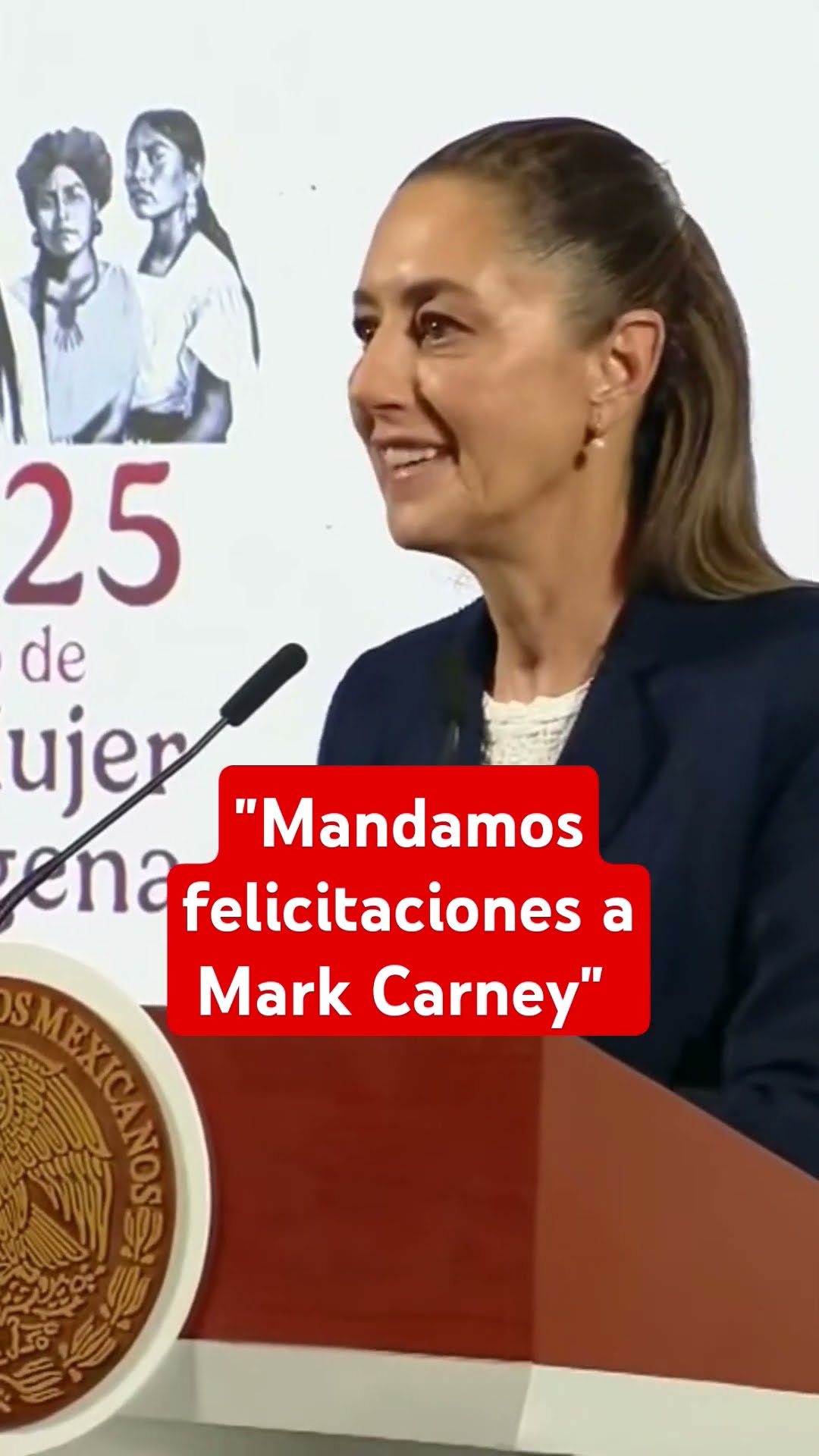 Sheinbaum felicitó al próximo primer ministro de Canadá