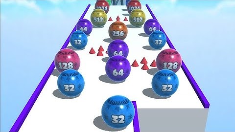 Ball Merge 2048 - All levels ball gameplay Android, iOS (Levels 145-147)