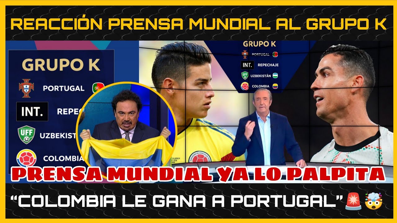 🤯PRENSA MUNDIAL da FAVORITO a COLOMBIA ante PORTUGAL para GANAR el GRUPO K del MUNDIAL 2026🚨