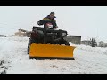 Лопата снегоуборочная на квадроцикле / Snow shovel on ATV