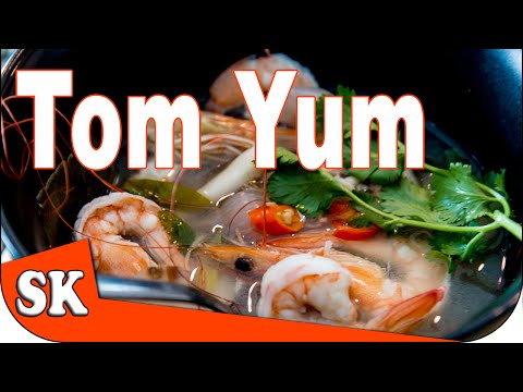 How to Make Tom Yum Soup - Tom Yum Goong ต้มยำ
