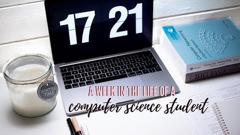 A Week In The Life Of A Computer Science Student | university vlog | studyandorganize