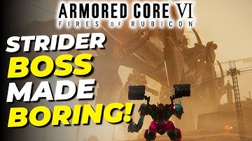BOSS GUIDE FOR TOTAL BEGINNERS! THE STRIDER MINING PLATFORM  ARMORED CORE 6 #armoredcore6