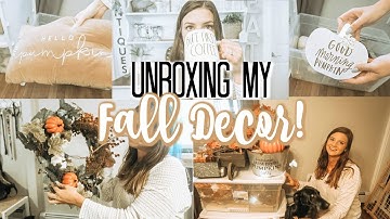 UNBOXING MY FALL DECOR 2020 | ORGANIZE AND DECLUTTER WITH ME!