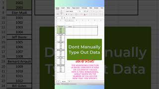 Power of Wraprow Function in Excel #excel #excelshorts #exceltips