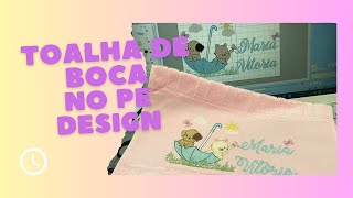 Toalha de boca no Pe design (Edição fácil e linda)