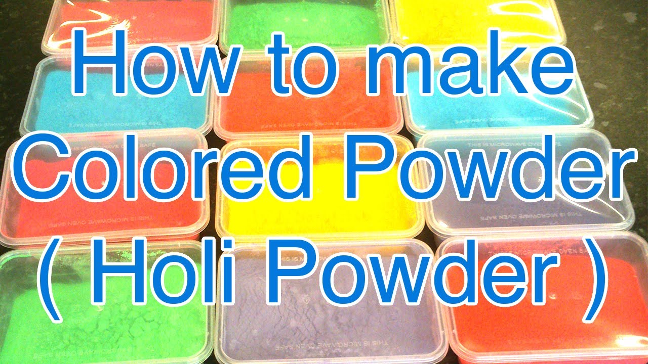 Celebrate Holi with a Colorful Powder Recipe, How to Make Holi Powder