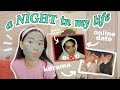 PULLING AN ALL NIGHTER ~ grwm for a date night / forcing a glow-up / self-care