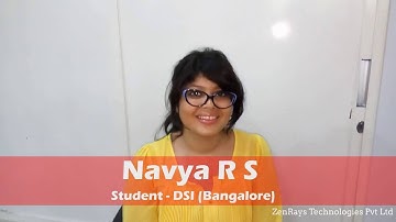 Live Project Training in Bangalore - Navya - ZenRays Review