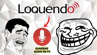 Como HACER la voz de LOQUENDO en PC sin PROGRAMAS ? (VOZ LOQUENDO para Editar mis VIDEOS)
