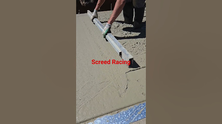 screed speed?