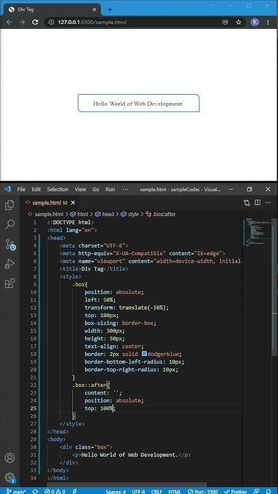 Outlined Div Box with Arrows using HTML, CSS - YouTube