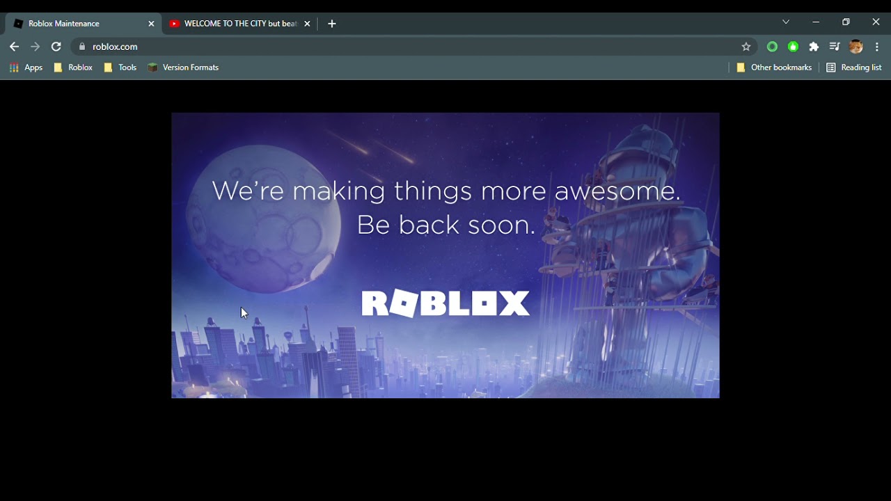roblox isn't working again (probably not for long) YouTube