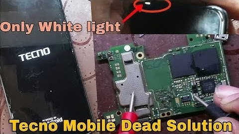 All tecno infinix fully dead only charging indication light Show & not power on Solution