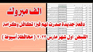 الف مبروك#كشوف_اسماء من صدرت لهم فيزا #تكافل_وكرامه شهر فبراير ٢٠٢٣  ( محافظة  أسيوط )