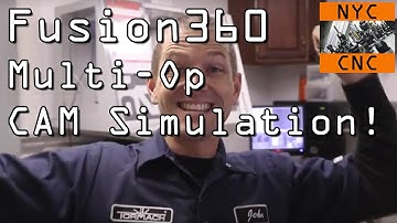 Fusion360 Multi-Operation CAM Simulation!
