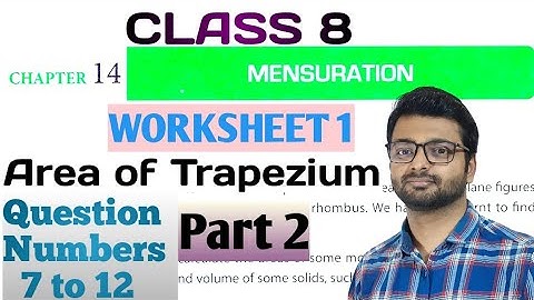 D.A.V. Math | Class 8 | Chapter-14 | Mensuration | Worksheet 1 | Question 7 - 12 |Art Of Mathematica