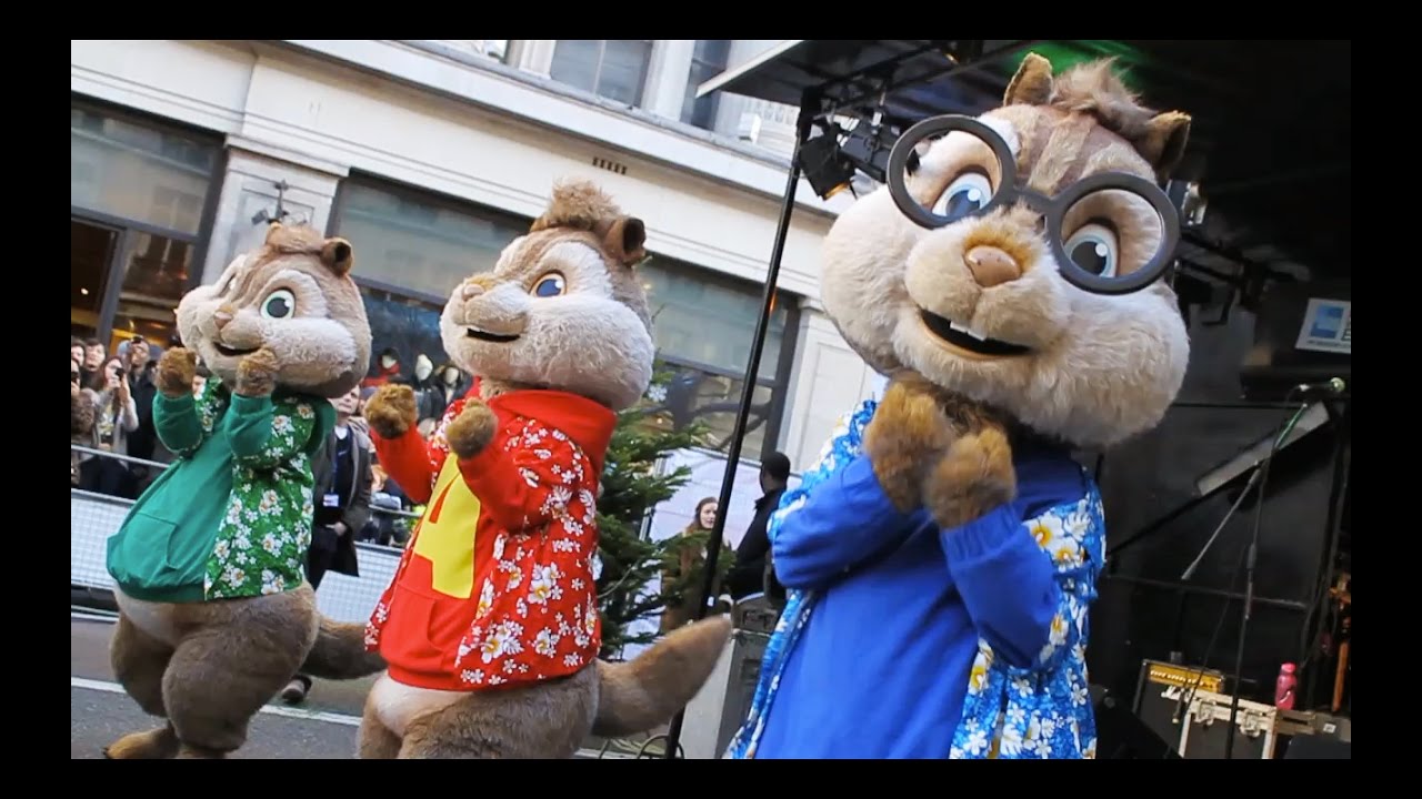 Alvin and the Chipmunks Live at Regents Street Christmas Event 20th