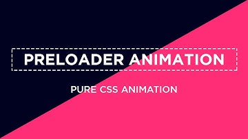 Simple Preloader Animation using HTML and CSS | Loader HTML CSS