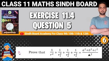 Sindh Board First year Mathematics Chapter 11 Exercise 11.4 Question 5 Application of Trigonometric