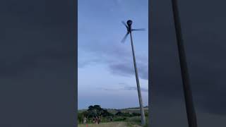 Wind Turbine Redirects a Kicked Ball