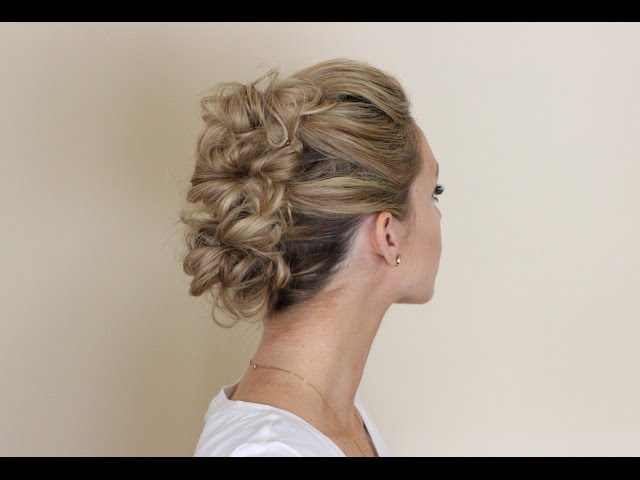 Easy Braided Mohawk Updo | Edgy Prom updo - YouTube