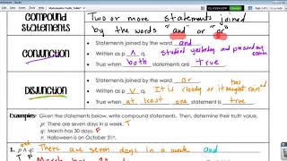 9/9 Geometry Lesson: Conjunctions and Disjunctions with Mr. Macias