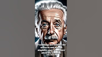 #alberteinstein "Two things are #infinite..."  #quotes #motivation #shorts #ai #daily #hope #happy