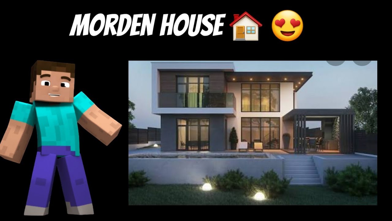 I made a Morden House in minecraft,@ Andreobee @ I.m.bixu - YouTube
