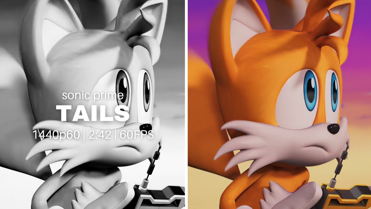 Miles Tails Prower (Sonic Prime) Clips For Edits [4K/60FPS] YouTube