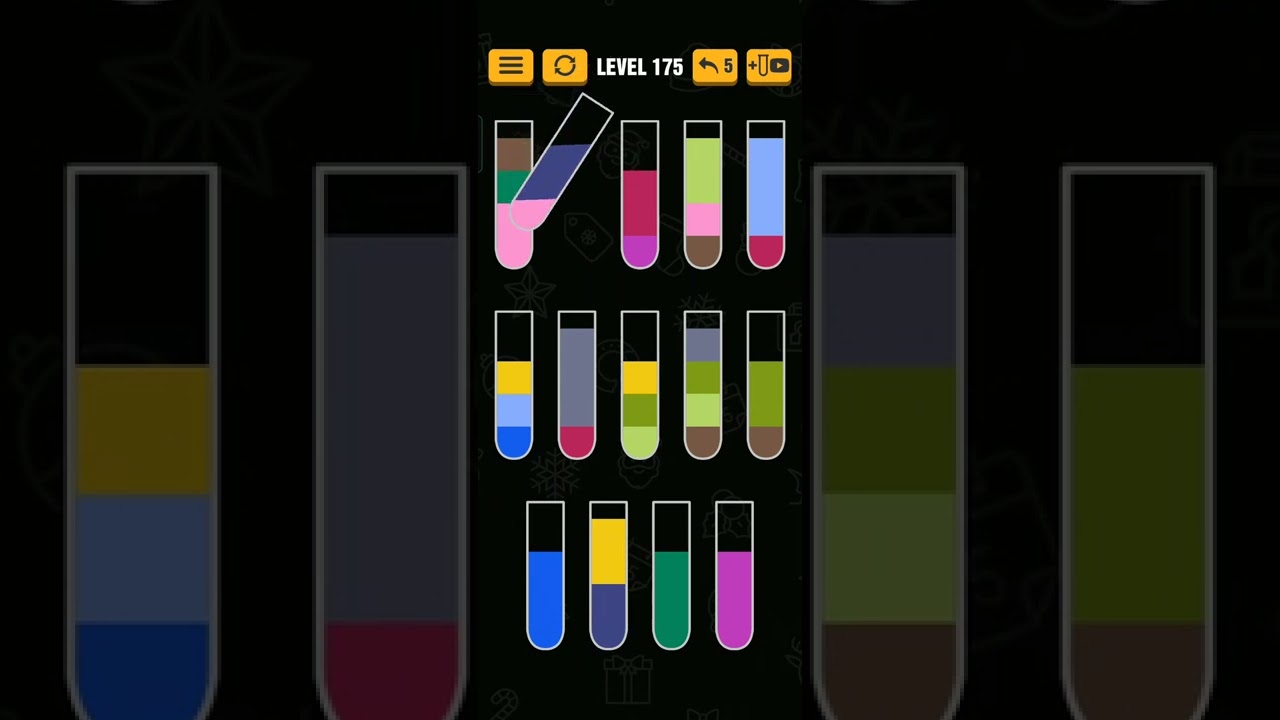water sort puzzle Level 175 - YouTube