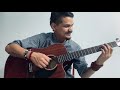 Jashn e bahaara acoustic fingerstyle guitar cover performed by ajay negi