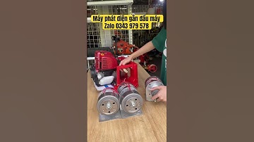 Phát điện gắn đầu máy cắt cỏ -  sử dụng được quạt. - đèn❤️‍🔥