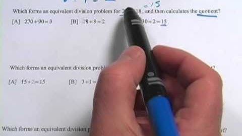 Basic Math: Equivalent Division Problems