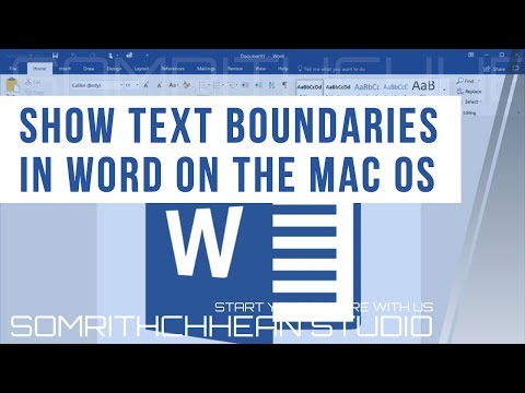 Video How to show text boundaries in word on the mac OS - youtube