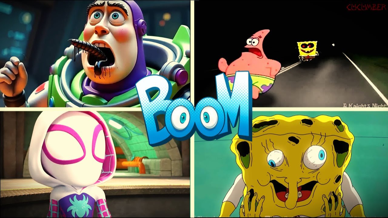 LIGHTYEAR EXE🆚SpongeBob EXE🆚Spidey and his Amazing Friends🆚 SpongeBob Horror   TILES HOP EDM RUSH