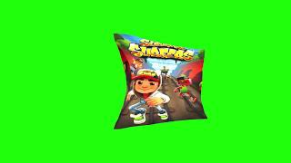 flag of Subway Surfers game 1 green screen video 2021