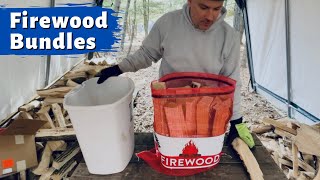 Firewood Bundles  How to Make, What Size Bag, and How Long of a Burn?