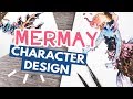 MERMAY Drawing - Lava & Coral Character Design