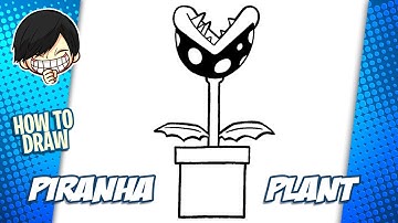 How to draw Piranha Plant step by step