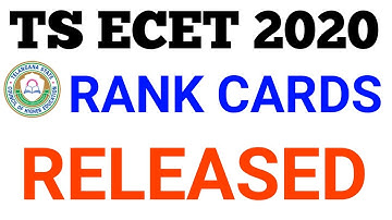 TS ECET 2020 EXAM RANKCARDS RELEASED || TS ECET 2020 LATEST UPDATES || JWALA TELUGU VIDYA ||