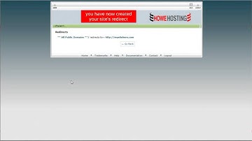Howe Hosting: How to manage url redirects in cpanel