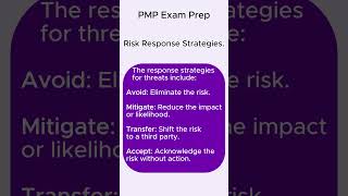 Risk Response Strategies - PMP