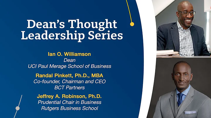 Dean's Thought Leadership Series |  Randal Pinkett...