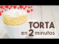 TORTA de VAINILLA en TAZA 🍞 | ¡2 minutos en MICROONDAS!