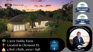5 Acre Hobby Farm for sale in Clermont FL This Clermont Florida Estate Has 5 Acres And A 2 400 Sq Ft Workshop